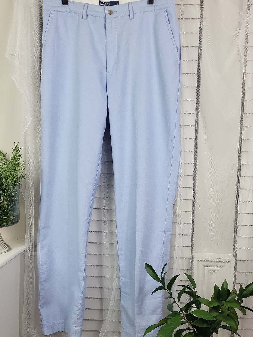 Polo by Ralph Lauren Pale Blue Men's Chinos. Size 33/34
